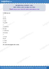 Đề thi học kì 2 Tiếng Anh 3 Global Success - Đề số 4